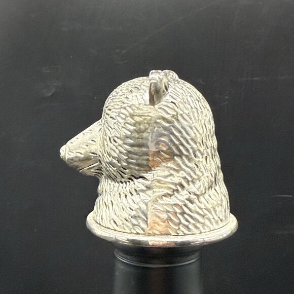 Vintage Bull Bear Market Neiman Marcus Silver Plated Bottle Stopper Set - Picture 9 of 12